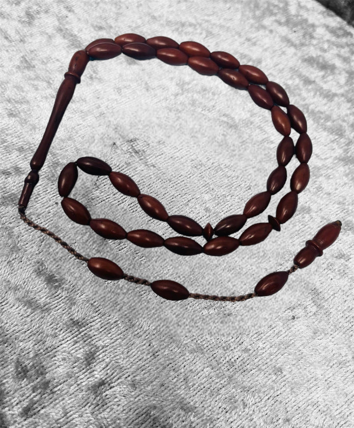 Real KuKa Wood 33 islamic prayer beads-theislamicshop.com