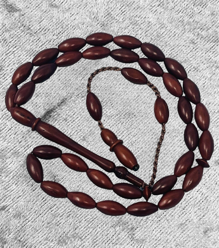 Real KuKa Wood 33 islamic prayer beads-theislamicshop.com