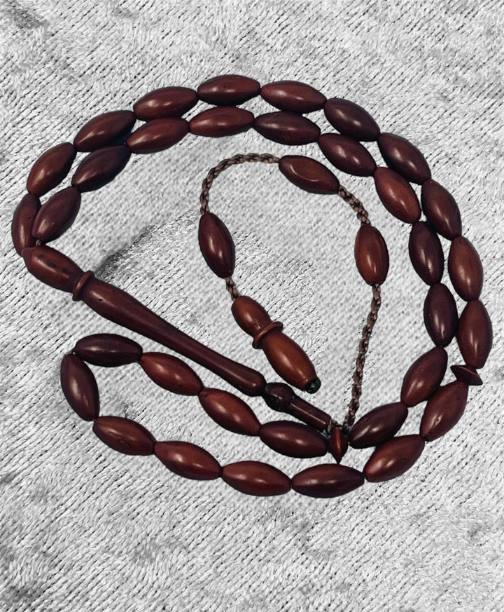 Real KuKa Wood 33 islamic prayer beads-theislamicshop.com