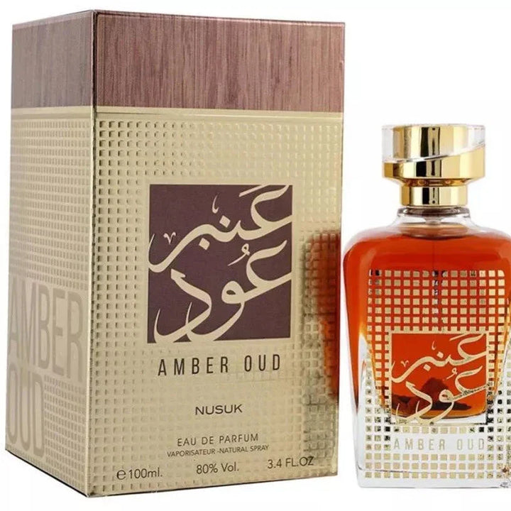 Nusuk Amber Oud Perfume by Nusuk 100 Ml Eau De Parfum-theislamicshop.com