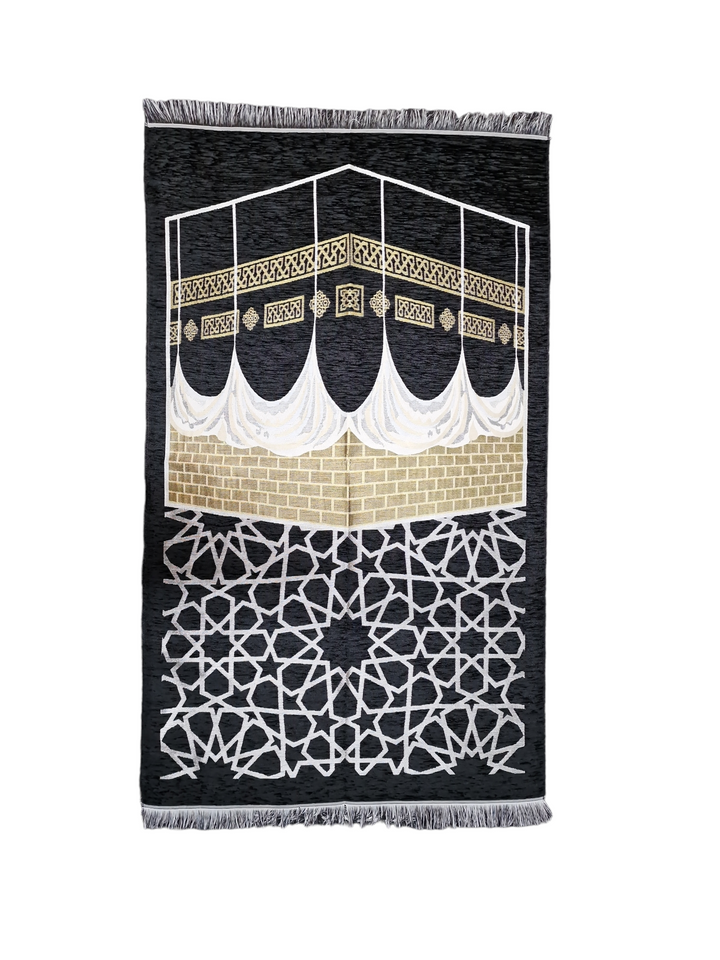 Kaaba Prayer mats with beautifull Kaba design Box-TheIslamicshop.com