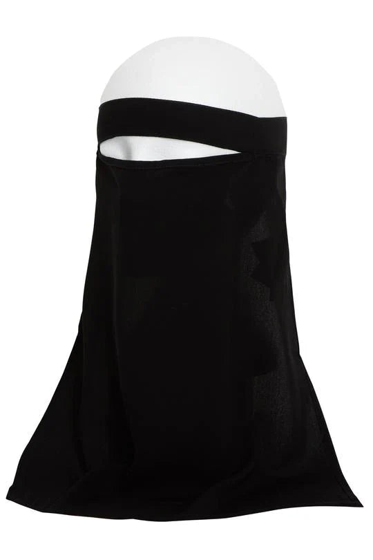 Single Niqab Good Quality Black-theislamicshop.com