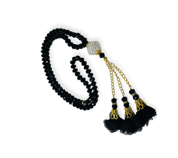 Crystal 99 Prayer Beads, Tasbih, Misbaha,Black-theislamicshop.com