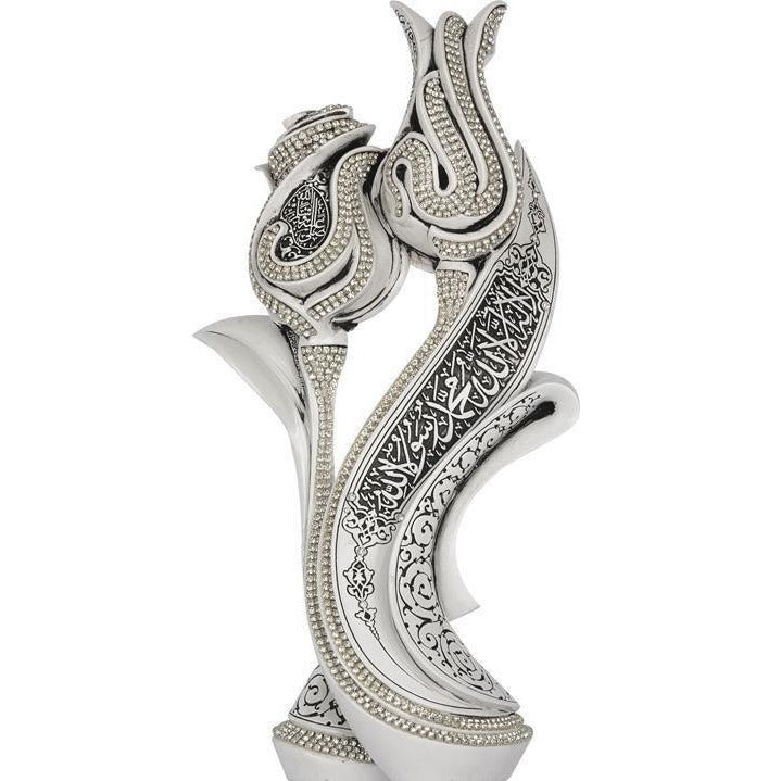 Islamic Table Decor Lale Gul Tulip & White BB-0989-3011-Theislamicshop.com