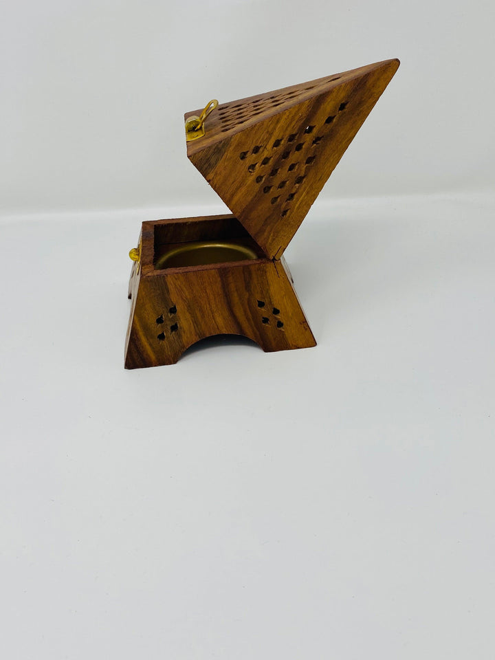 Bakhoor Burner Wood Arabic Mini for Incense Oud,-theislamicshop.com