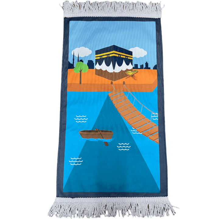 Child Size prayer mat Blue-TheIslamicshop.com