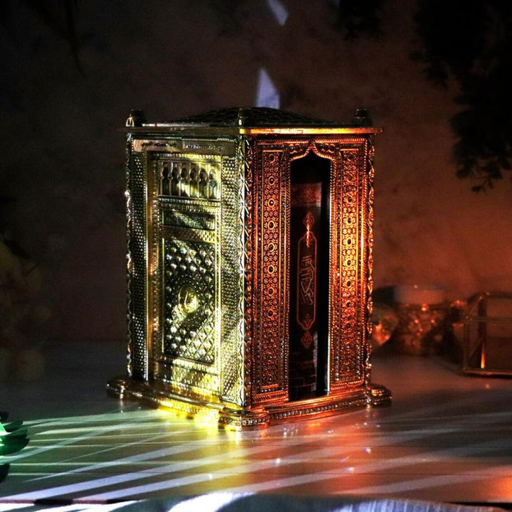 Quran With Kaaba Replica | Kaba Design Quran Gift Set | Islamic Book, Koran Storage Box | Muslim Home Decor | Housewarming Gift | Eid Gift-theislamicshop.com