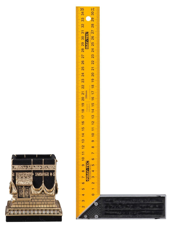 Islamic Table Decor Kaba Replica Gold & Black (Small)-theislamicshop.com