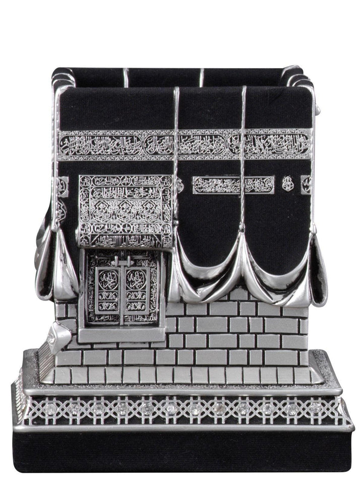 Islamic Table Decor Kaba Replica Gold & Silver (Large)-theislamicshop.com