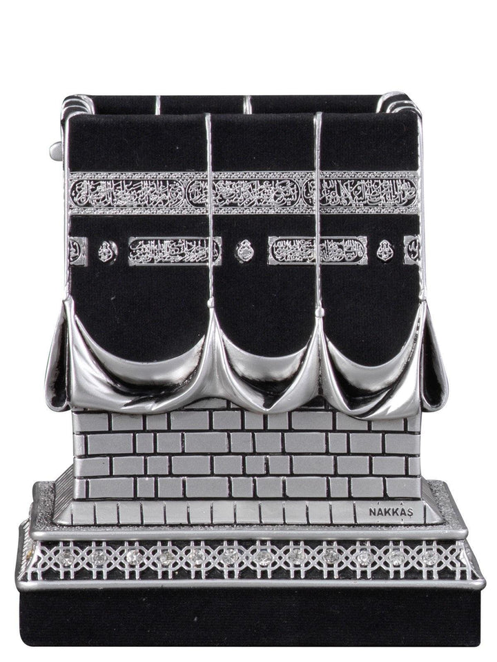 Islamic Table Decor Kaba Replica Gold & Silver (Large)-theislamicshop.com