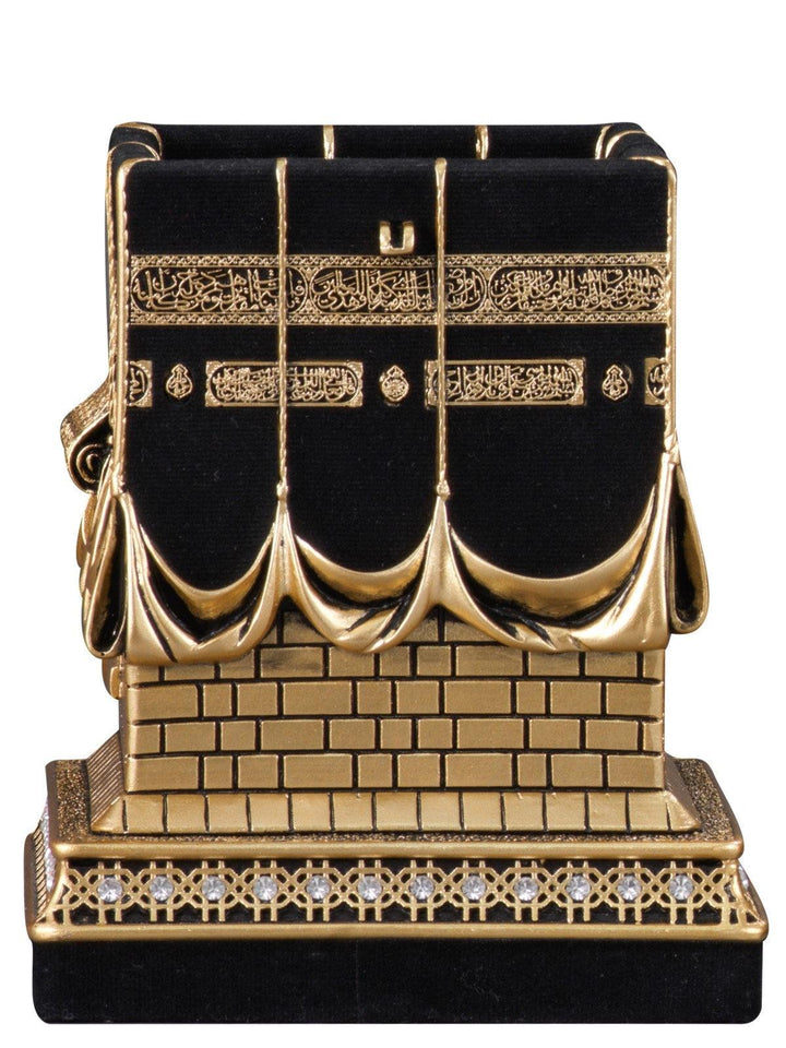Islamic Table Decor Kaba Replica Gold & Silver (Large)-theislamicshop.com