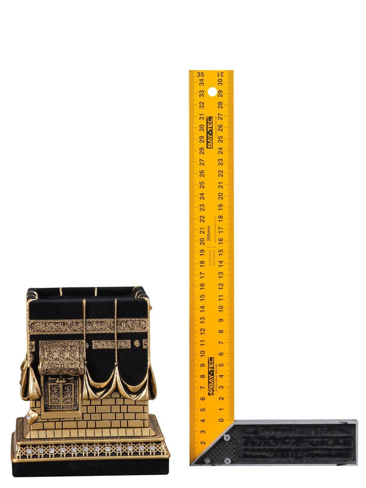 Islamic Table Decor Kaba Replica Gold & Silver (Large)-theislamicshop.com