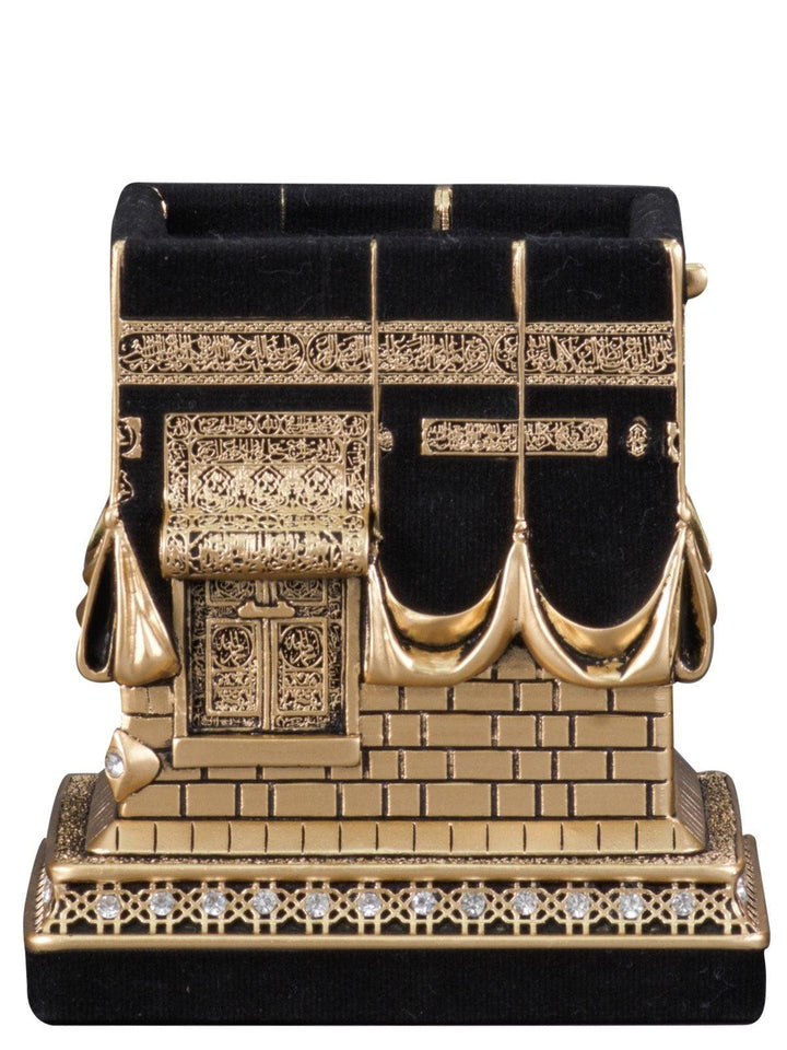 Islamic Table Decor Kaba Replica Gold & Silver (Medium)-theislamicshop.com