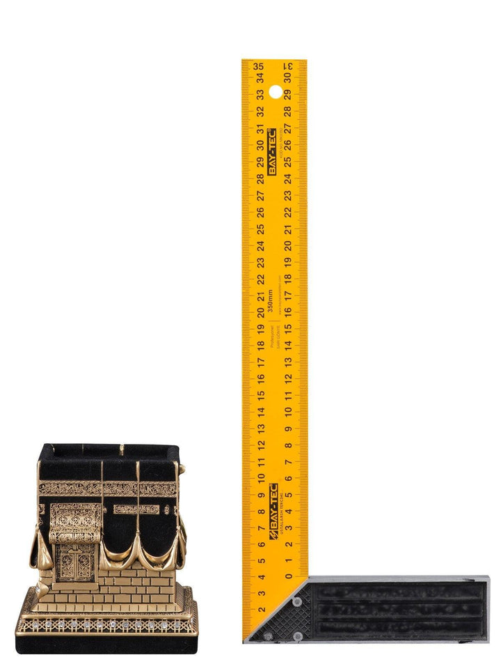 Islamic Table Decor Kaba Replica Gold & Silver (Medium)-theislamicshop.com