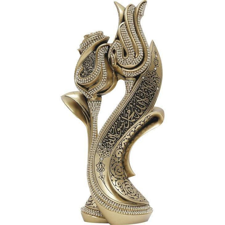 Islamic Table Decor Lale Gul Tulip & Rose Gold - Waaw