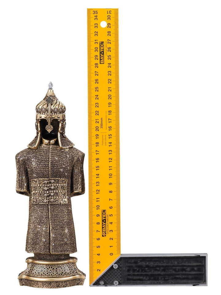 Jawshan Kabir Silver Moulded Ottoman Military Armor 26 x 8cm Ornament Small - Waaw