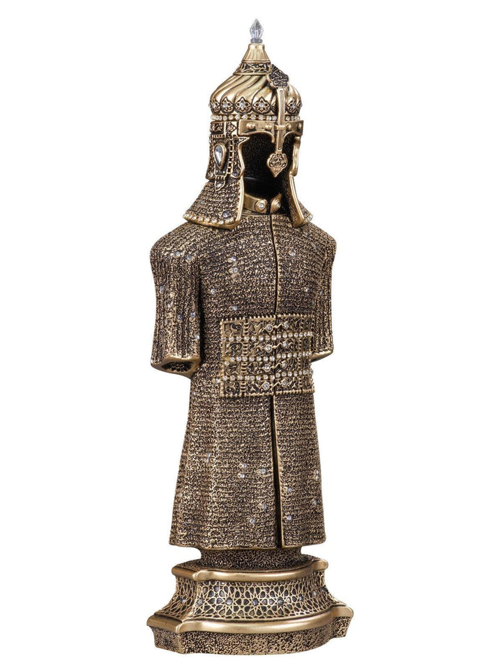 Jawshan Kabir Silver Moulded Ottoman Military Armor 26 x 8cm Ornament Small - Waaw