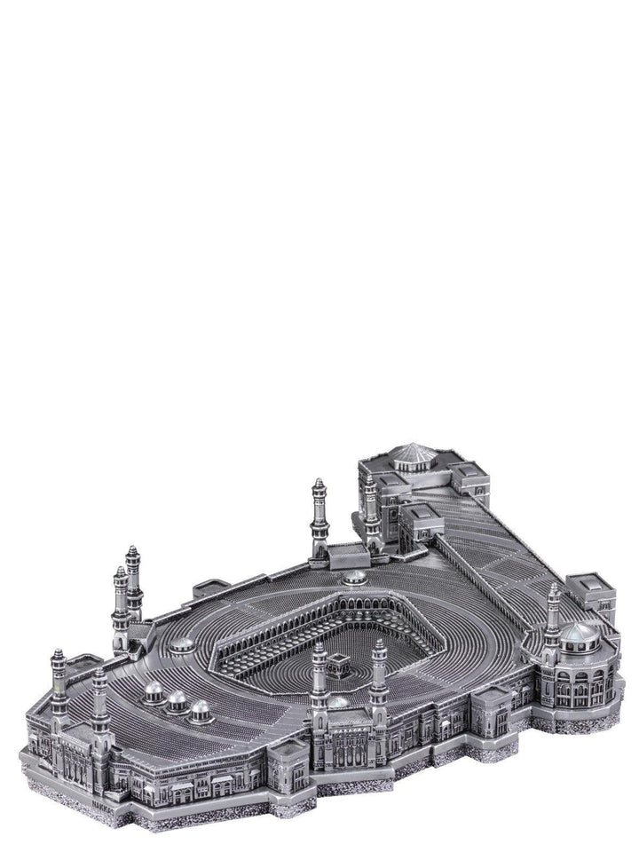 Kaba Al Masjid Al Haram Mecca Replica Silver (Medium)-theislamicshop.com