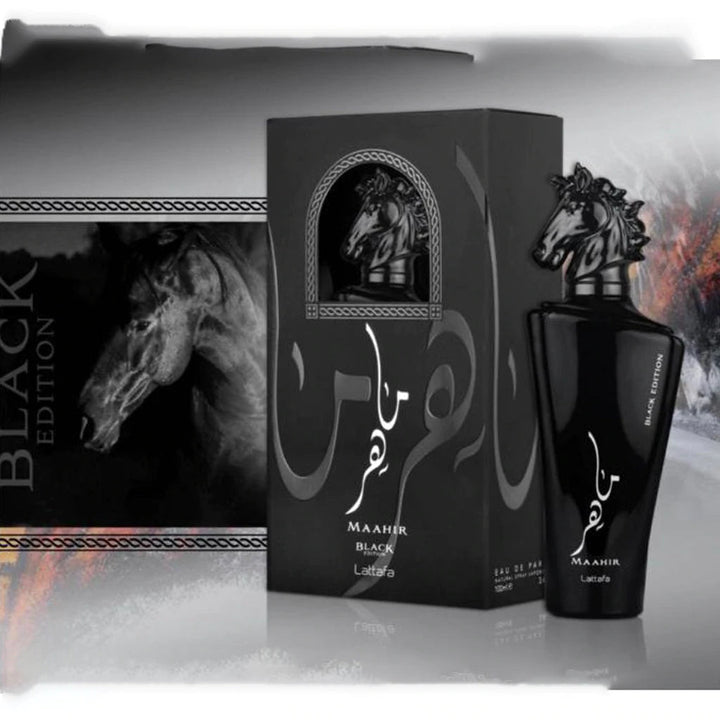 Maahir Black by Lattafa 100ml (Unisex 100ml)-theislamicshop.com