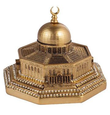 Islamic Table Décor Al Aqsa Dome of the Rock Replica Gold-theislamicshop.com