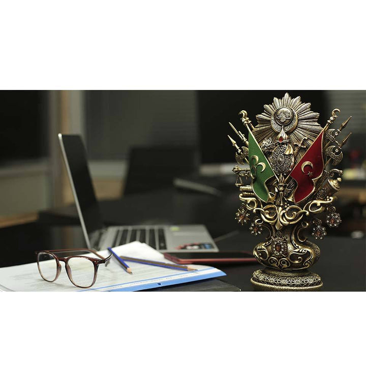 Islamic Table Decor | Ottoman Coat of Arms (NKBY-3405S2)-theislamicshop.com