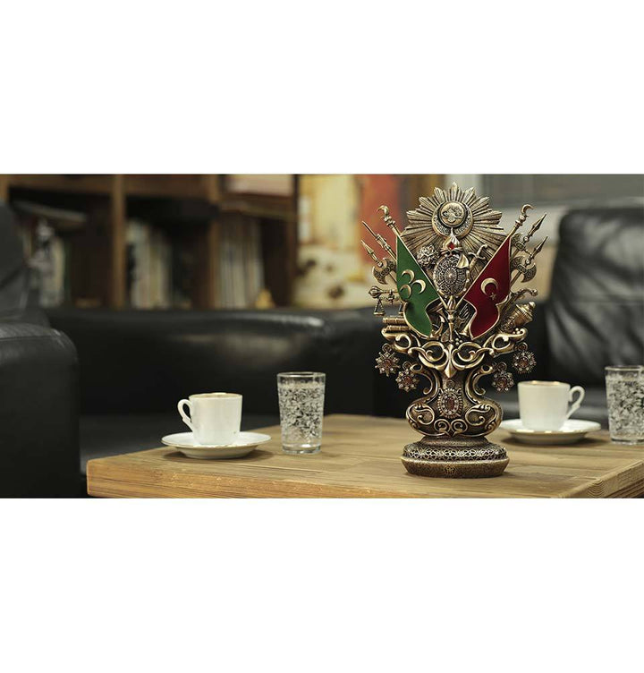 Islamic Table Decor | Ottoman Coat of Arms (NKBY-3405S2)-theislamicshop.com
