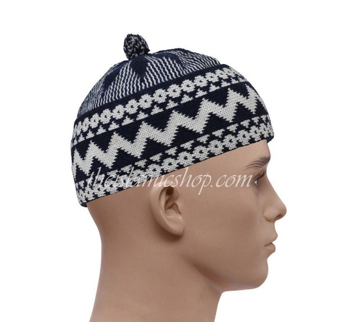 Haji-hats-white-navy-high-qualty-the-islamic-shop