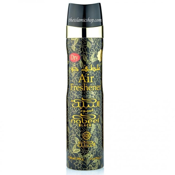Nabeel Black Air Freshener 300ml Floral-Woody-Musky Incense Spray - Waaw