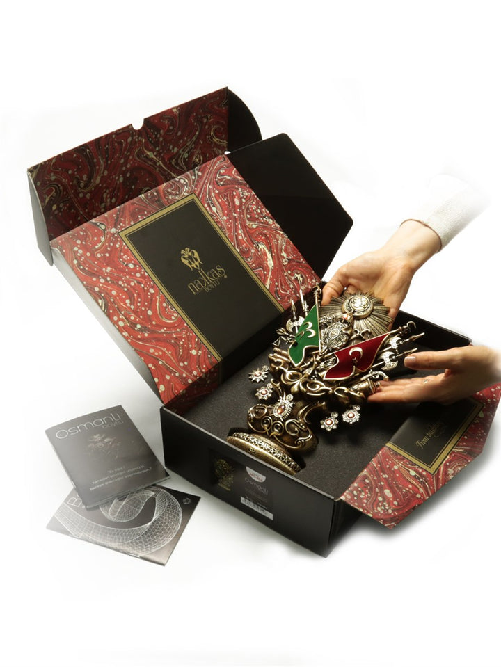 Islamic Table Decor | Ottoman Coat of Arms (NKBY-3405S2)-theislamicshop.com