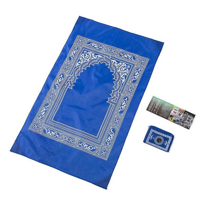 Pocket Prayer Mat With Compass-TheIslamicshop.com