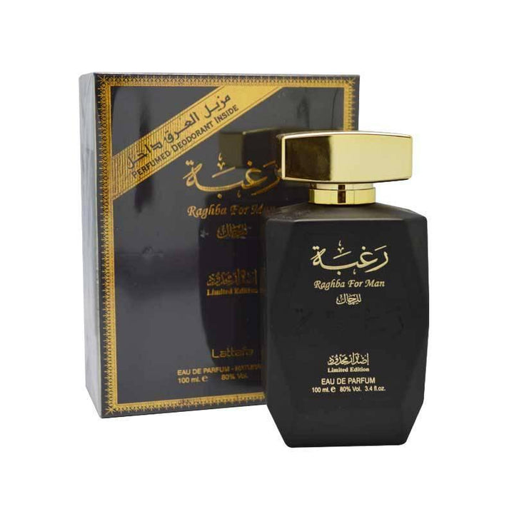 Raghba For Man  Eau De Parfum 100ml By Lattafa - Waaw