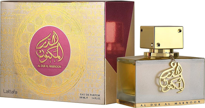 Al Dur Maknoon Gold 100ml EDP Spray for Women by Lattafa-theislamicshop.com