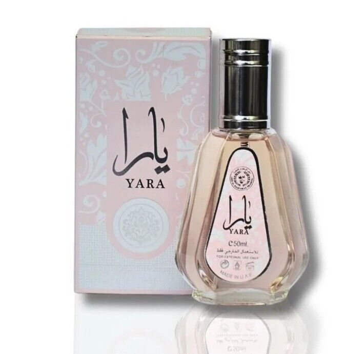 Yara 50ml EDP by Lattafa Tangerine Floral Jasmine Heliotrope Musk Sandalwood-theislamicshop.com