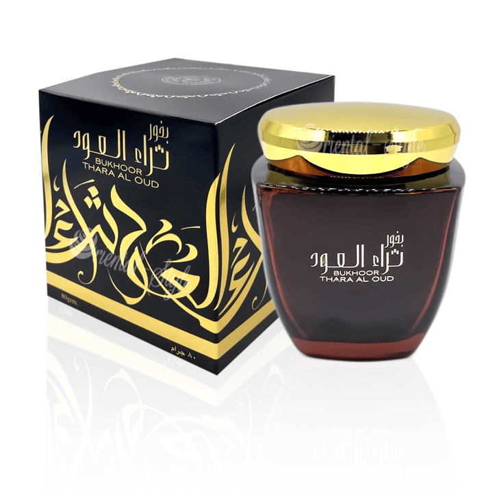 Thara al oud Bakhoor 80g Ard zafaran incense bukhoor amber leather oud fragrance-theislamicshop.com