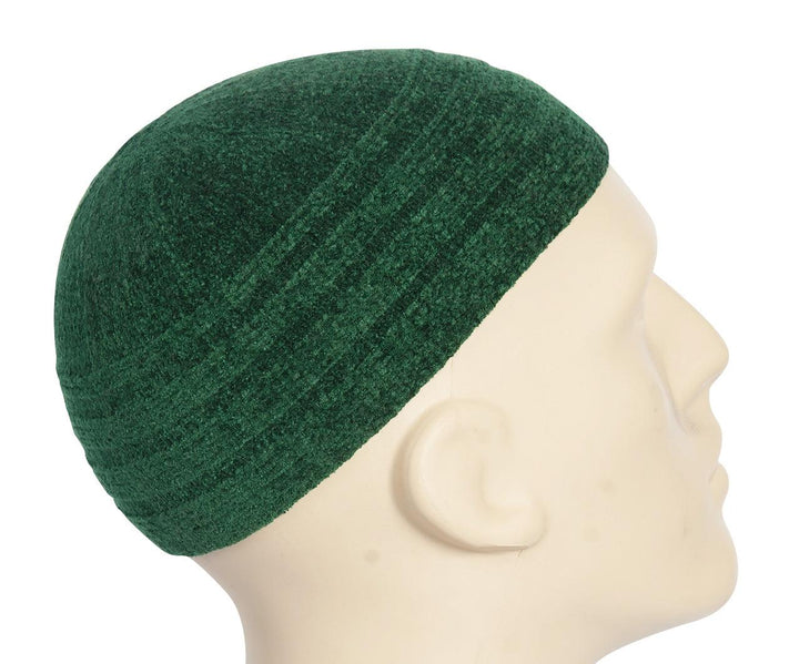 Turkish Chenille classic prayer hat Green - Waaw
