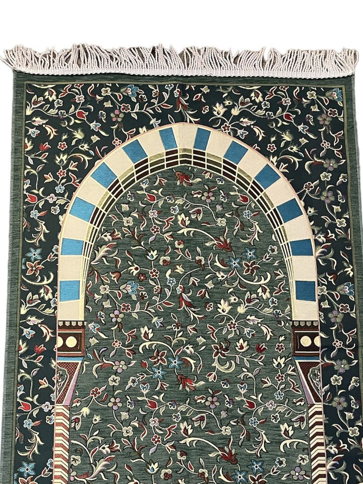 Masjid Nabawi design chenille  prayer mat Good Quality-TheIslamicshop.com
